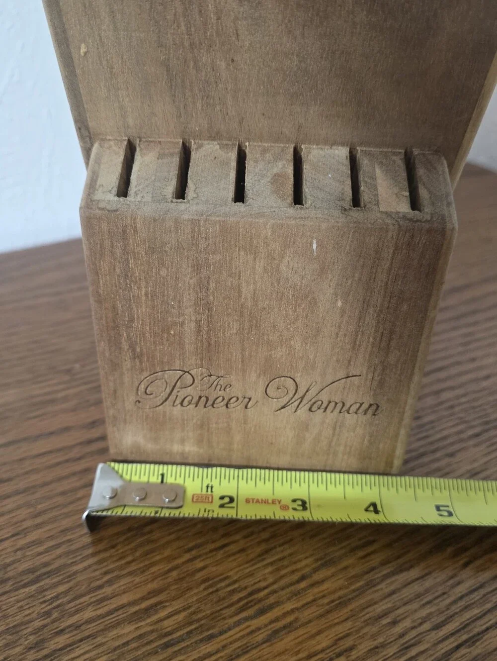The Pioneer Woman Butcher Block Knife Rack Holder 13 Slots Block Only